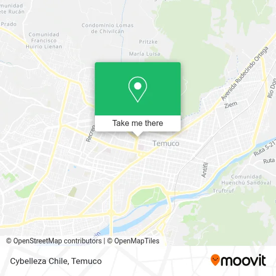 Cybelleza Chile map