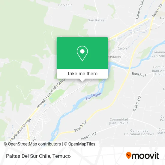Paltas Del Sur Chile map