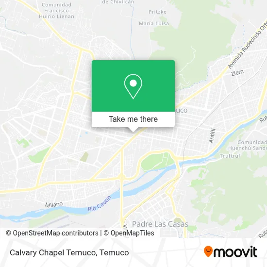 Calvary Chapel Temuco map