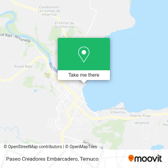 Paseo Creadores Embarcadero map