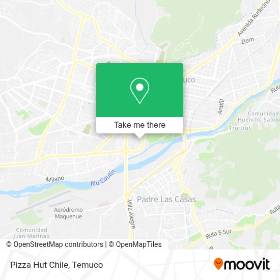 Pizza Hut Chile map