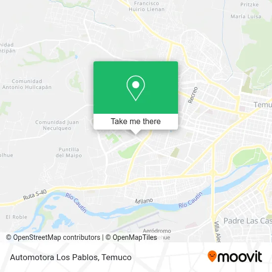 Automotora Los Pablos map