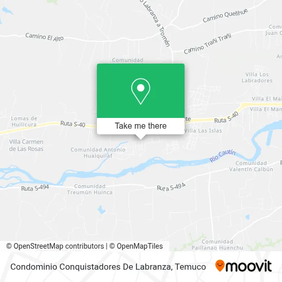 Condominio Conquistadores De Labranza map