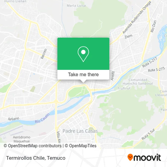 Termirollos Chile map