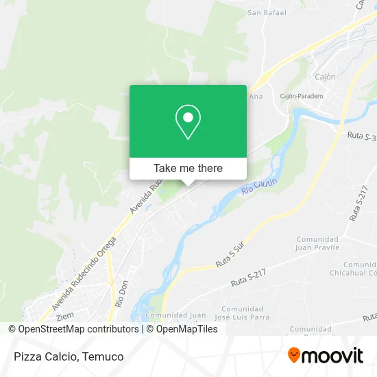 Pizza Calcio map