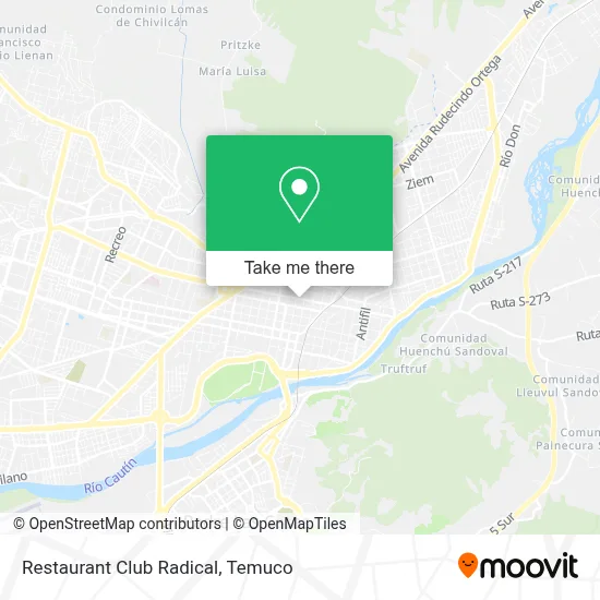 Restaurant Club Radical map