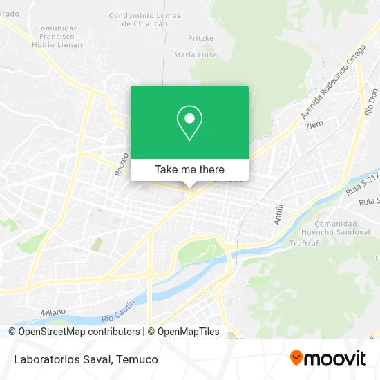 Laboratorios Saval map