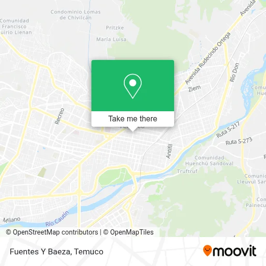 Fuentes Y Baeza map