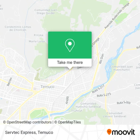 Servtec Express map