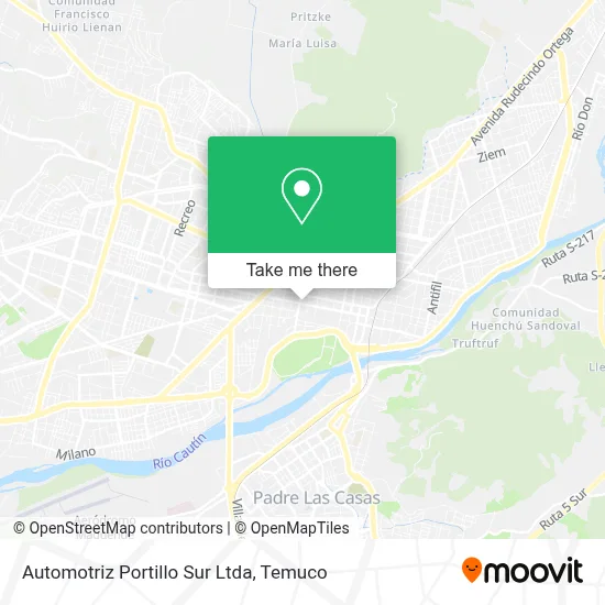 Automotriz Portillo Sur Ltda map