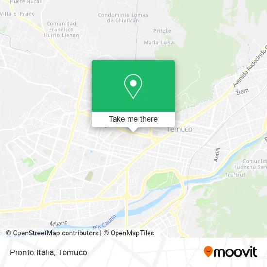 Pronto Italia map