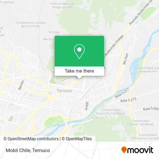 Mobil Chile map