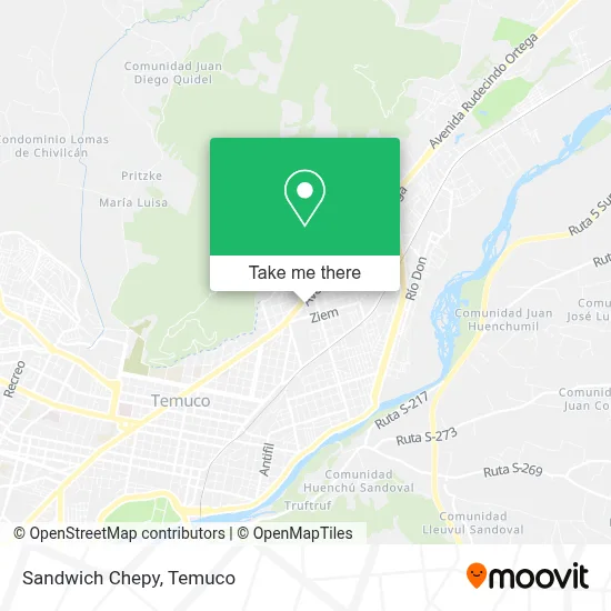 Sandwich Chepy map
