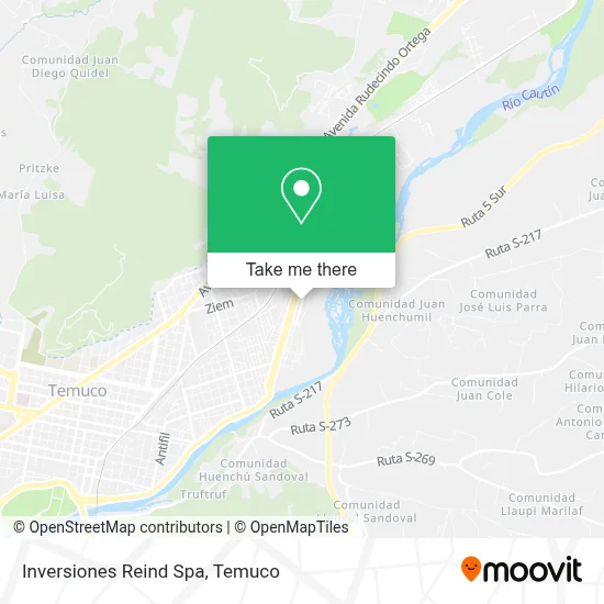 Mapa de Inversiones Reind Spa