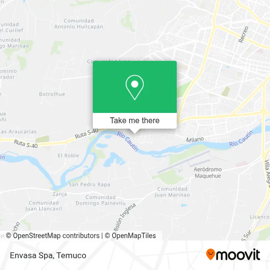 Envasa Spa map