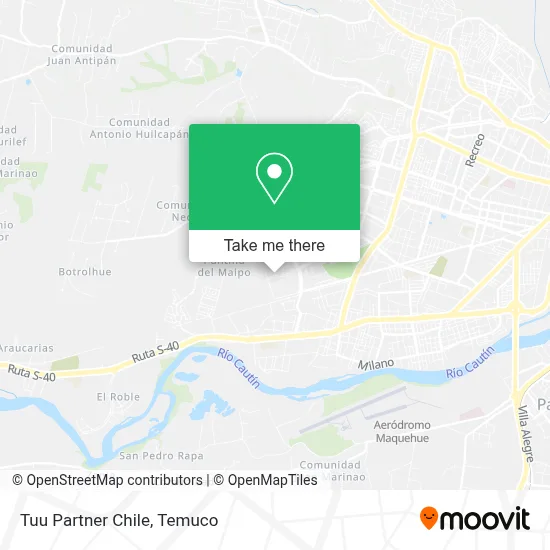 Tuu Partner Chile map