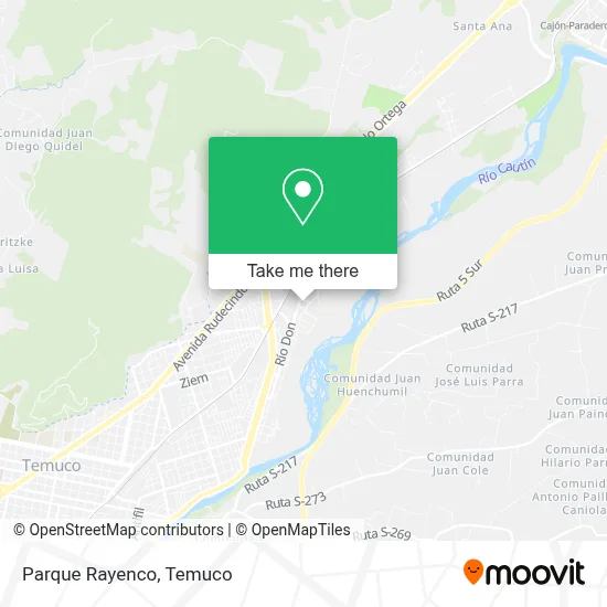 Parque Rayenco map