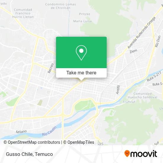 Gusso Chile map