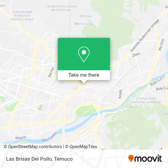 Las Brisas Del Pollo map