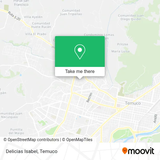 Delicias Isabel map
