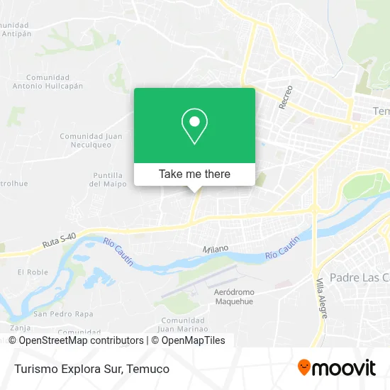 Turismo Explora Sur map