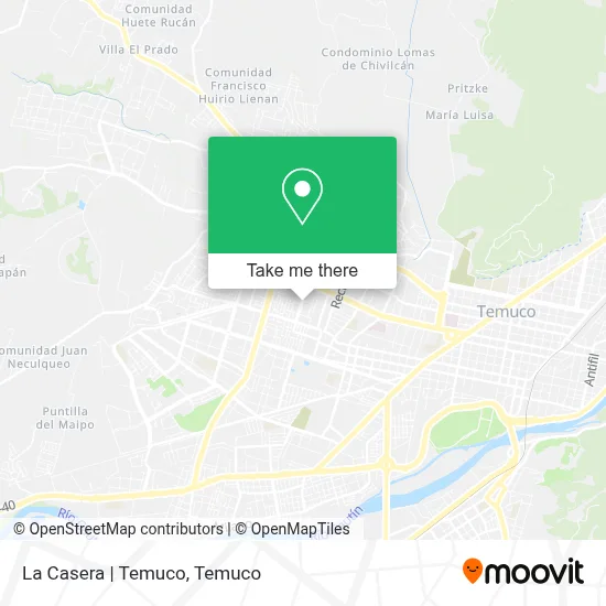La Casera | Temuco map