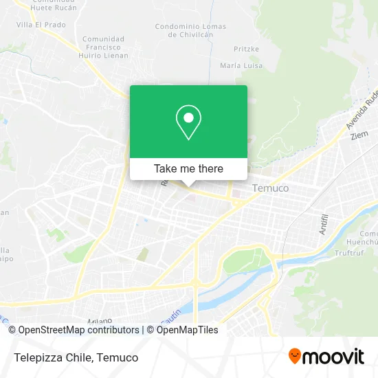 Telepizza Chile map