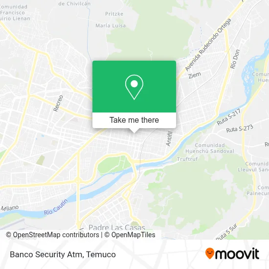 Banco Security Atm map