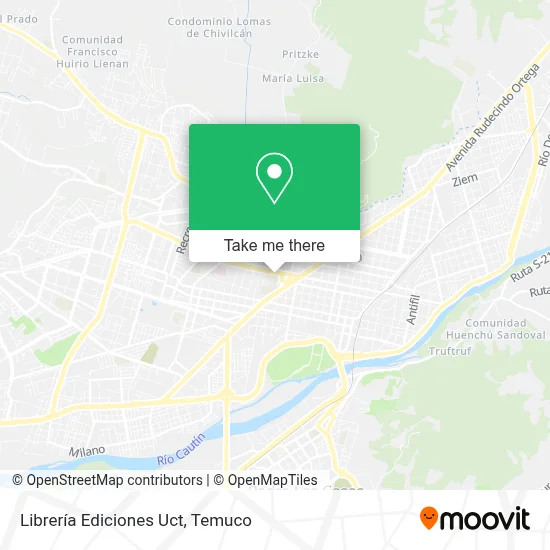 Librería Ediciones Uct map