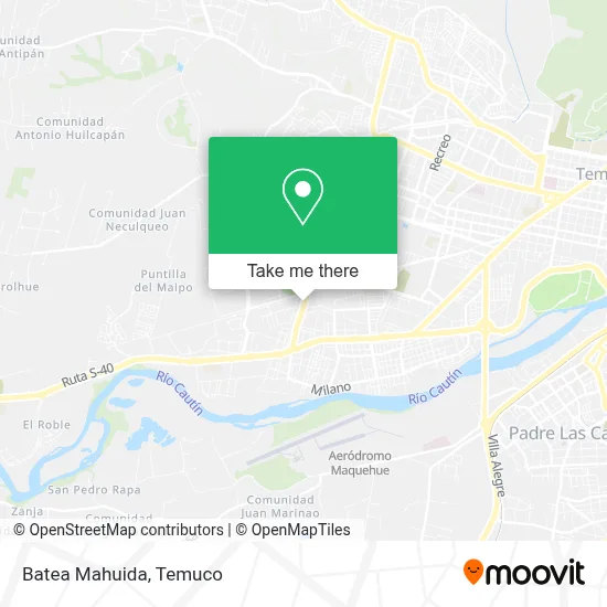 Batea Mahuida map