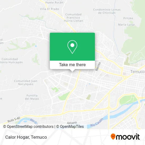 Calor Hogar map