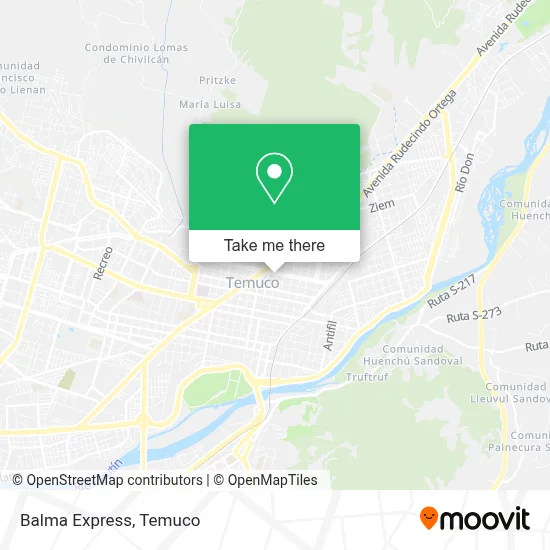 Balma Express map