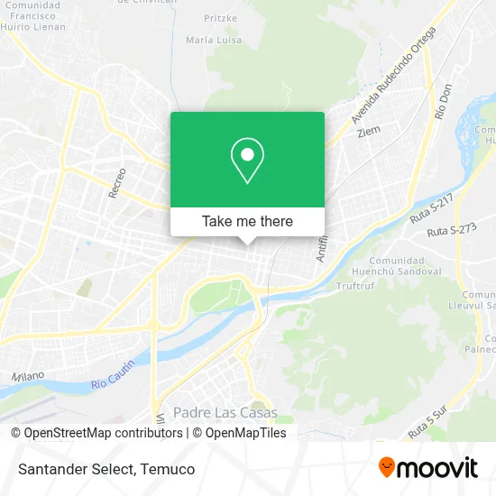Santander Select map