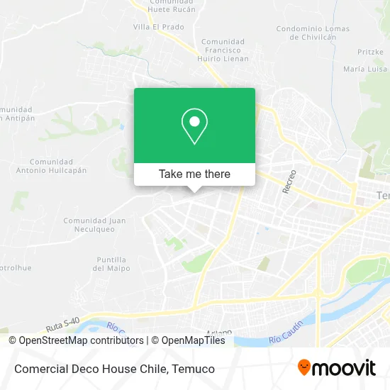 Comercial Deco House Chile map