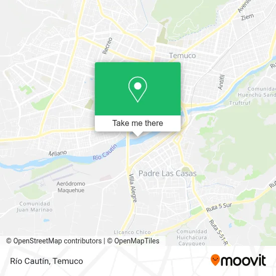 Río Cautín map
