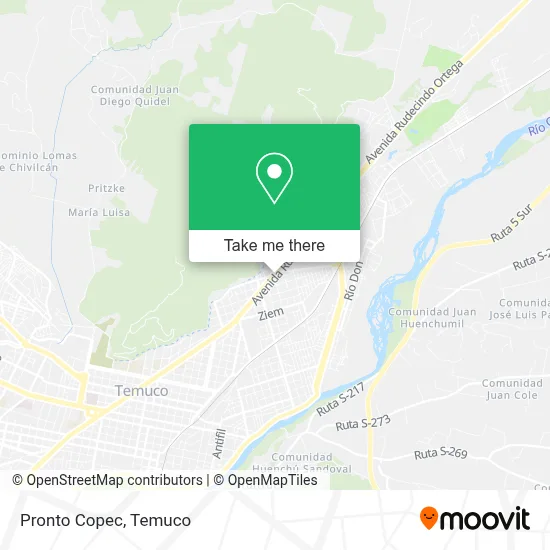Pronto Copec map