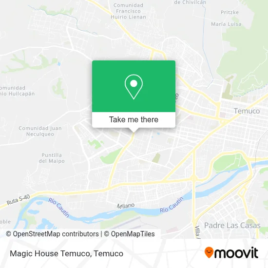 Magic House Temuco map