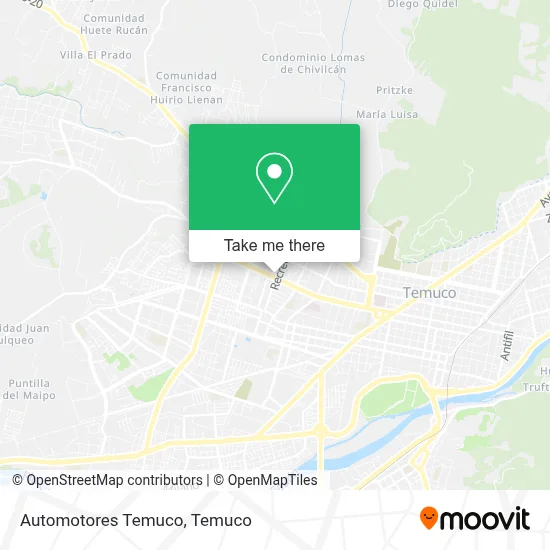 Automotores Temuco map