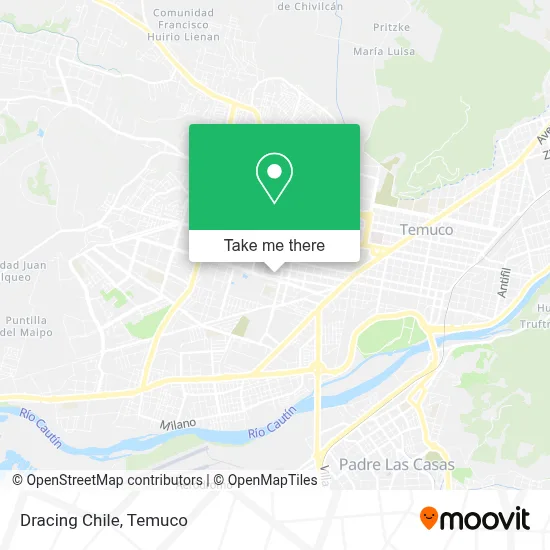 Dracing Chile map