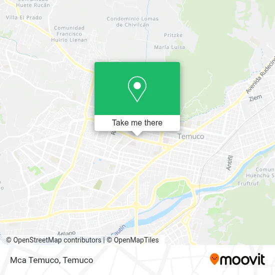 Mca Temuco map