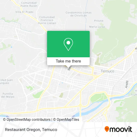 Restaurant Oregon map
