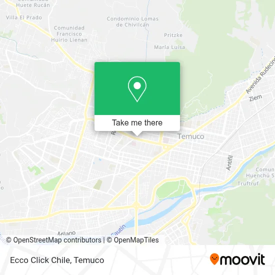 Ecco Click Chile map