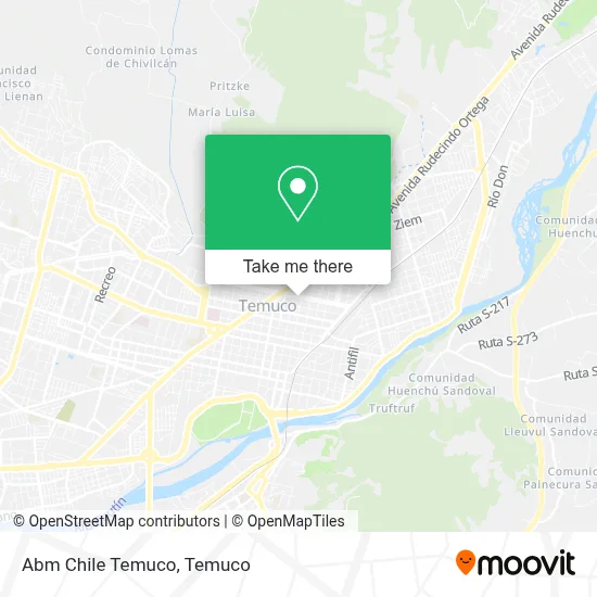 Abm Chile Temuco map