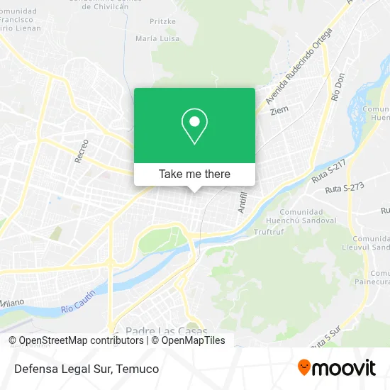 Defensa Legal Sur map