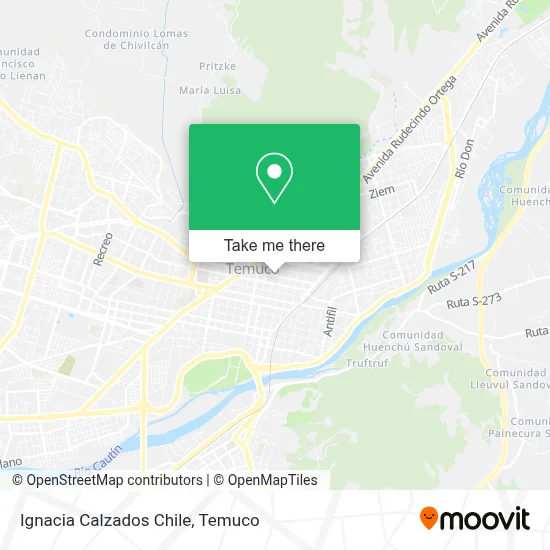 Ignacia Calzados Chile map