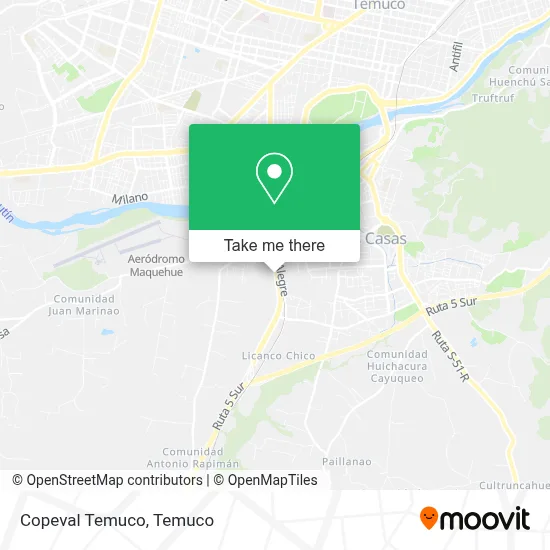 Copeval Temuco map