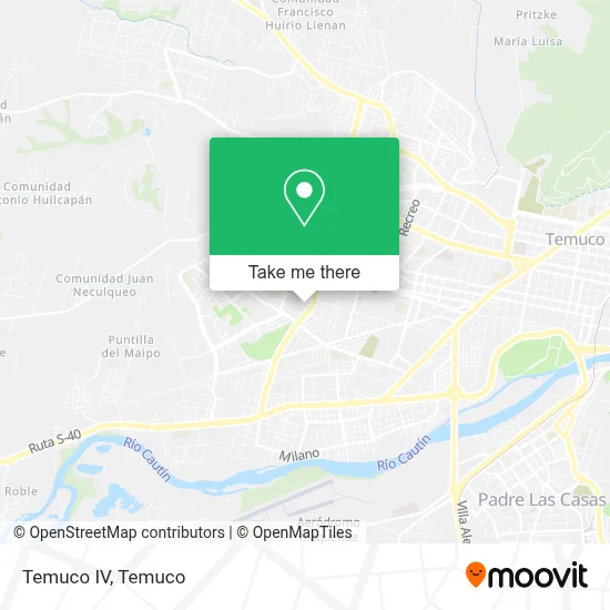 Temuco IV map