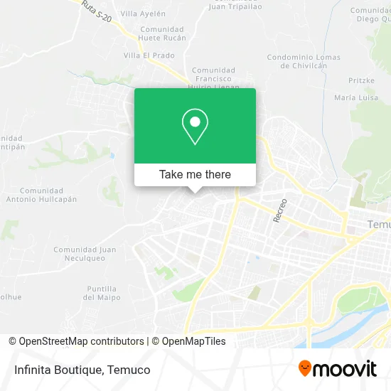 Infinita Boutique map