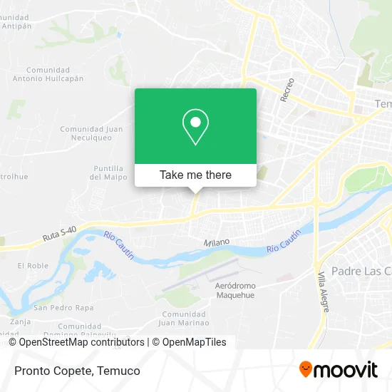 Pronto Copete map