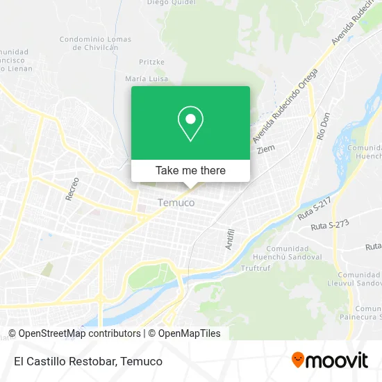 El Castillo Restobar map